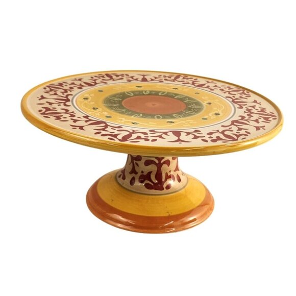 12" Diameter Pedestal Cake Stand American Simplicity Villa by Home